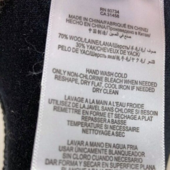 BCBGMaxazria Kennedy Dolman Sleeve Hi-Lo Wool & Yak Blend Sweater | Extra Small - Picture 8 of 9